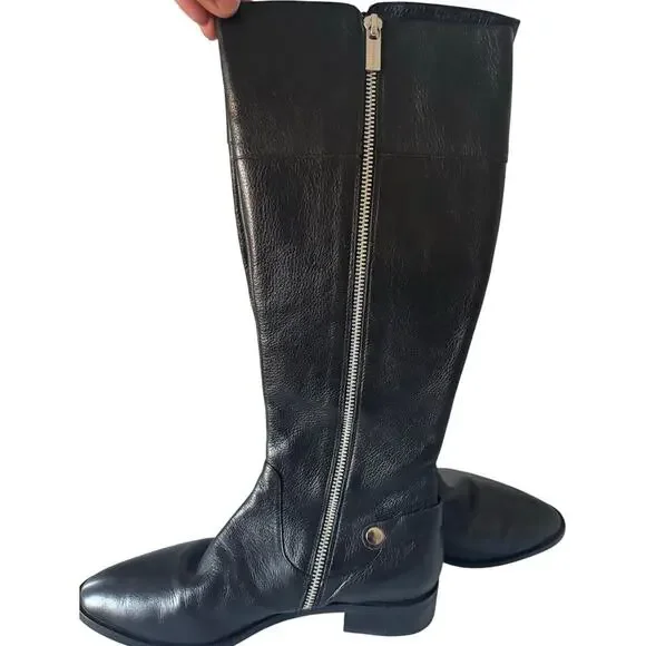 Michael Kors Carney Riding Leather Boots - Picture 3 of 7